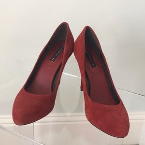 Banana Republic Red Suede Heels